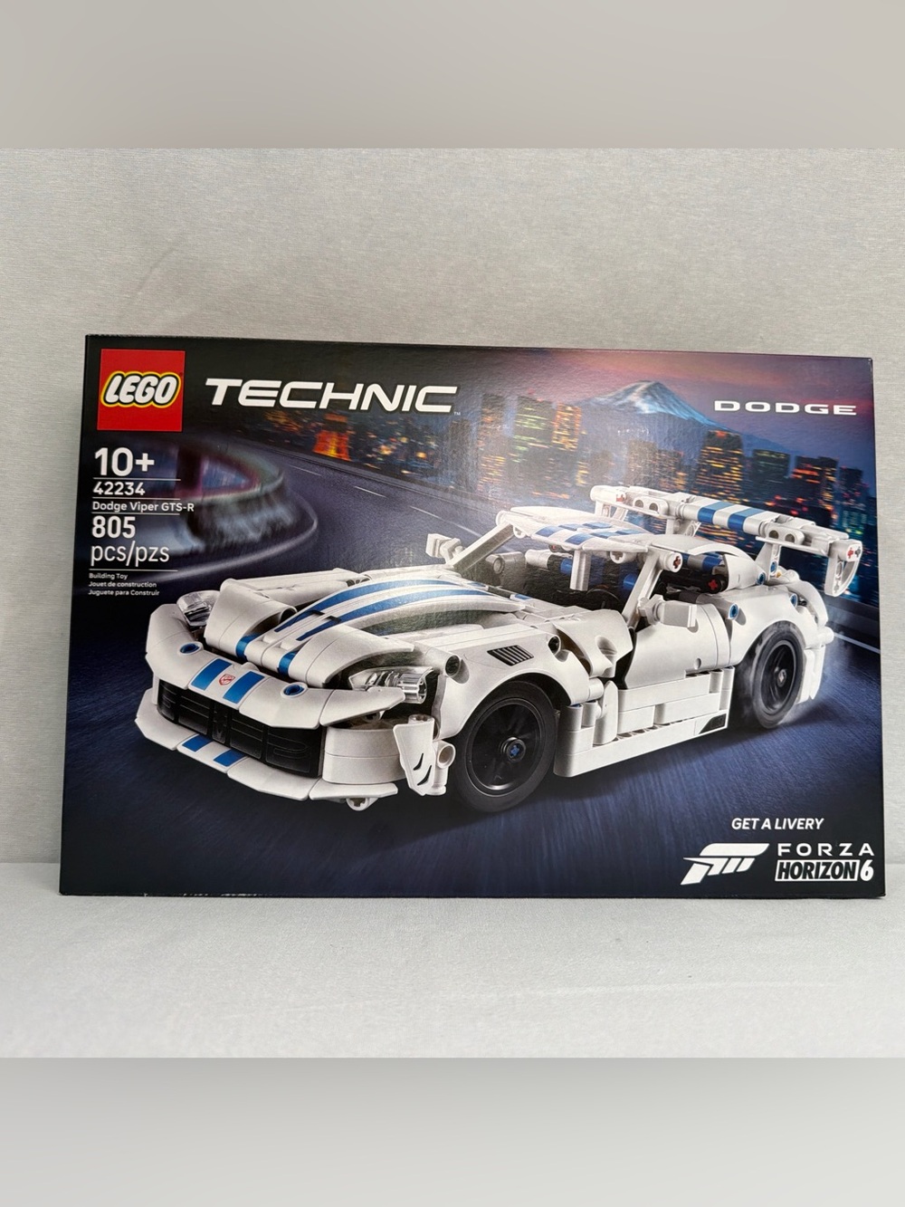 LEGO Technic White and Blue Dodge Viper GTS-R Building Set